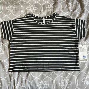 NWT lululemon cates tee striped size 8